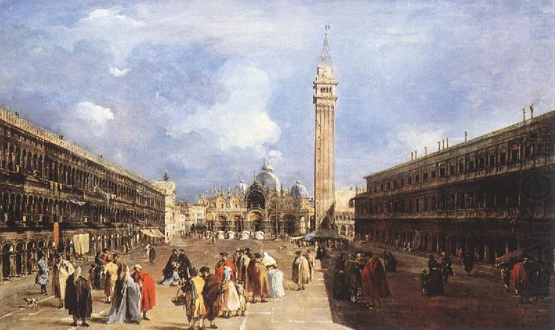 GUARDI, Francesco The Piazza San Marco towards the Basilica dfh china oil painting image